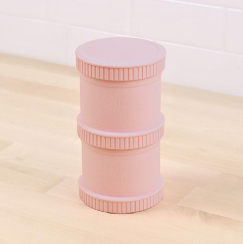 Re-Play Recycled Plastic Snack Stack in Ice Pink