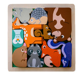 Kiddie Connect Woodland Animal Chunky Puzzle