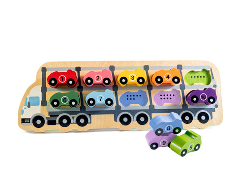 Kiddie Connect 1-10 Car Puzzle