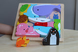 Kiddie Connect Sea Creatures Chunky Puzzle