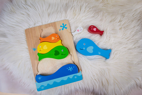 Kiddie Connect Fish Stacker Puzzle