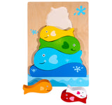 Kiddie Connect Fish Stacker Puzzle