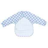 We Might be Tiny Smock Bibs - Blue Gingham