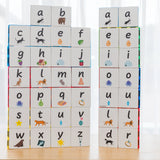 Learn & Grow Magnetic Tile Toppers - Alphabet Lower Case Pack