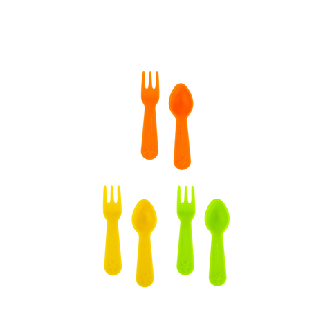 Lunch Punch Bento Fork & Spoon Set - Brights