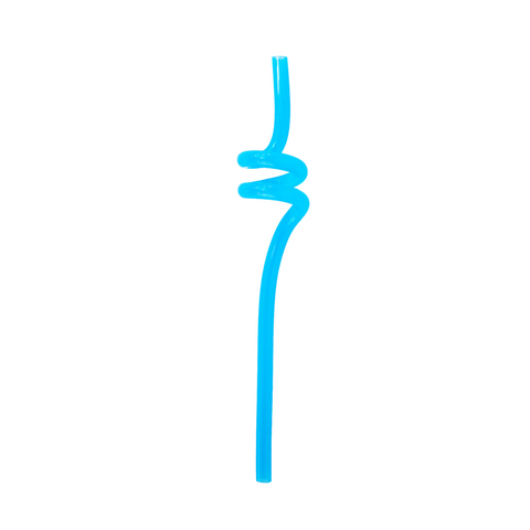 MontiiCo Silicone Twirly Straw - Blue (Fusion Range)