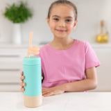 MontiiCo Silicone Twirly Straw - Orange (Fusion Range)