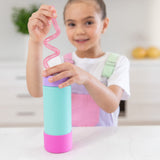 MontiiCo Silicone Twirly Straw - Pink (Fusion Range)