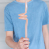 MontiiCo Silicone Twirly Straw - Orange (Fusion Range)