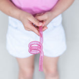 MontiiCo Silicone Twirly Straw - Pink (Fusion Range)