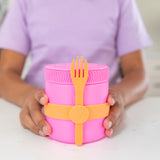 MontiiCo Silicone Cutlery Band - Tangerine