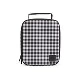 MontiiCo Insulated Lunch Bag - Black Gingham (Original Size)