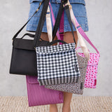 MontiiCo Insulated Lunch Carrier - Black Gingham