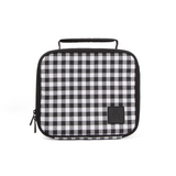 MontiiCo Insulated Lunch Bag - Black Gingham (Medium Size)