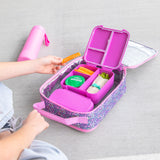 MontiiCo Snack Lunchbox - Fuchsia