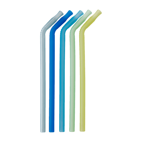 B.box Reusable Silicone Straws - Pool Party