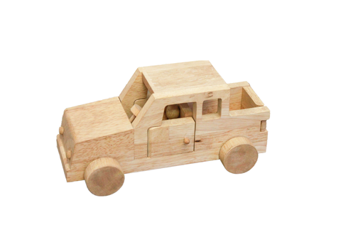 Q Toys Wooden Safari Jeep