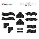 Connetix Magnetic Tiles - Ramps & Intersections Pack - (16 Pieces)