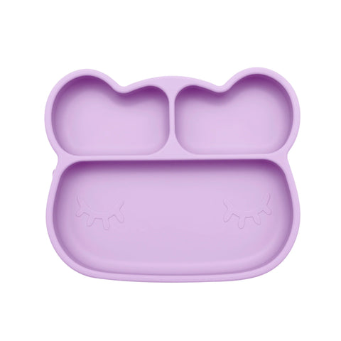 We Might be Tiny Divided Stickie Bear Suction Plate - Lilac