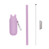We Might be Tiny Keepie & Bubble Tea Straw - Lilac