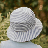 Bedhead Hat Grey Stripe Junior Bucket Hat