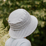 Bedhead Hat Grey Stripe Junior Bucket Hat