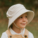 Bedhead Hat Natural Stripe Junior Bucket Hat