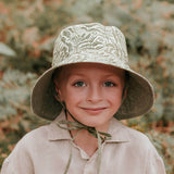 Bedhead Hat Reversible Linen Hat - Fern & Moss