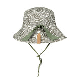 Bedhead Hat Reversible Linen Hat - Fern & Moss