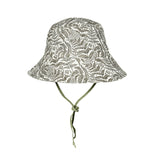 Bedhead Hat Reversible Linen Hat - Fern & Moss