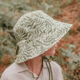 Bedhead Hat Reversible Linen Hat - Fern & Moss