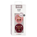 BIBS Dummy Size 1 - Dusty Pink & Elderberry (Twin Pack)