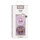 BIBS Dummy Size 1 - Violet Sky & Mauve (Twin Pack)