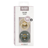 BIBS Dummy Size 2 - Vanilla & Pine (Twin Pack)