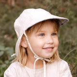 Bedhead Hat Reversible Linen Flap Hat - Daisy & Flax