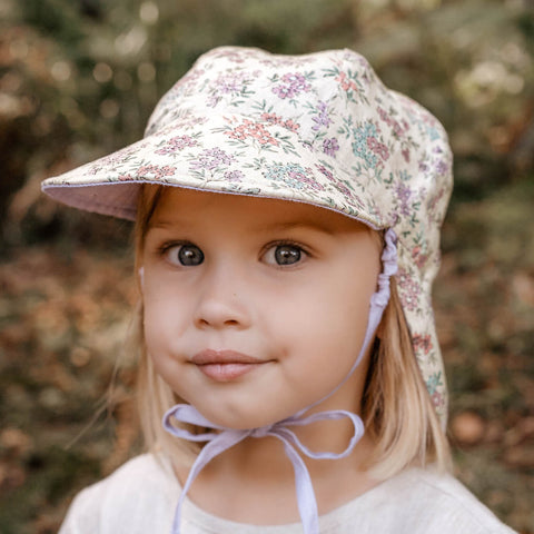 Bedhead Hat Reversible Linen Flap Hat - Laura & Viola