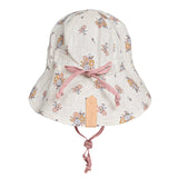 Bedhead Hat Reversible Linen Flap Hat - Primrose & Rosa