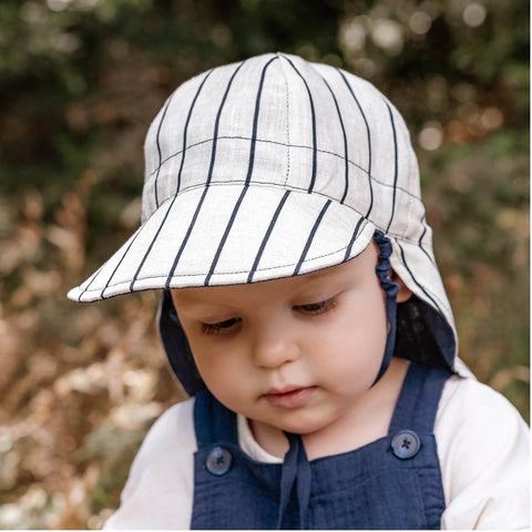 Bedhead Hat Reversible Linen Flap Hat - Alex & Indigo