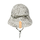 Bedhead Hat Reversible Linen Flap Hat - Fern & Moss