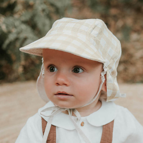 Bedhead Hat Reversible Linen Flap Hat - Flynn & Flax