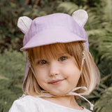 Bedhead Hat Reversible Teddy Linen Flap Hat - Viola & Flax