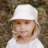 Bedhead Hat Reversible Teddy Linen Flap Hat - Viola & Flax
