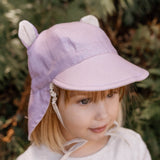 Bedhead Hat Reversible Teddy Linen Flap Hat - Viola & Flax