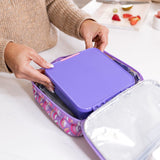 MontiiCo Insulated Lunch Bag - Rainbow Roller (Medium Size)