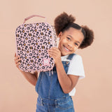 MontiiCo Insulated Lunch Bag - Blossom Leopard (Original Size)