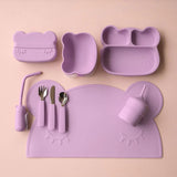 We Might be Tiny Bear Suction Plate - Lilac