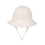 Bedhead Hat Natural Stripe Ponytail Bucket Hat