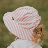 Bedhead Hat Pink Stripe Ponytail Bucket Hat