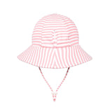 Bedhead Hat Pink Stripe Ponytail Bucket Hat