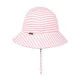 Bedhead Hat Pink Stripe Ponytail Bucket Hat